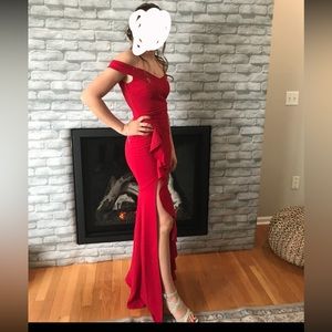 Red prom dress